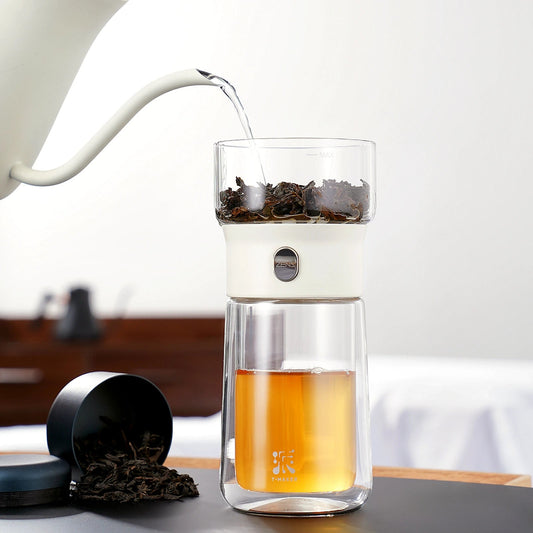 Smart Tea Maker for Loose Tea Lover Gift 9 Oz Cup White
